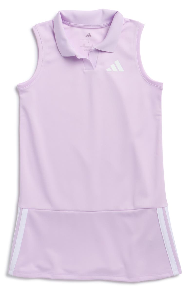 adidas Sleeveless Piqué Polo, Main, color, Light Purple