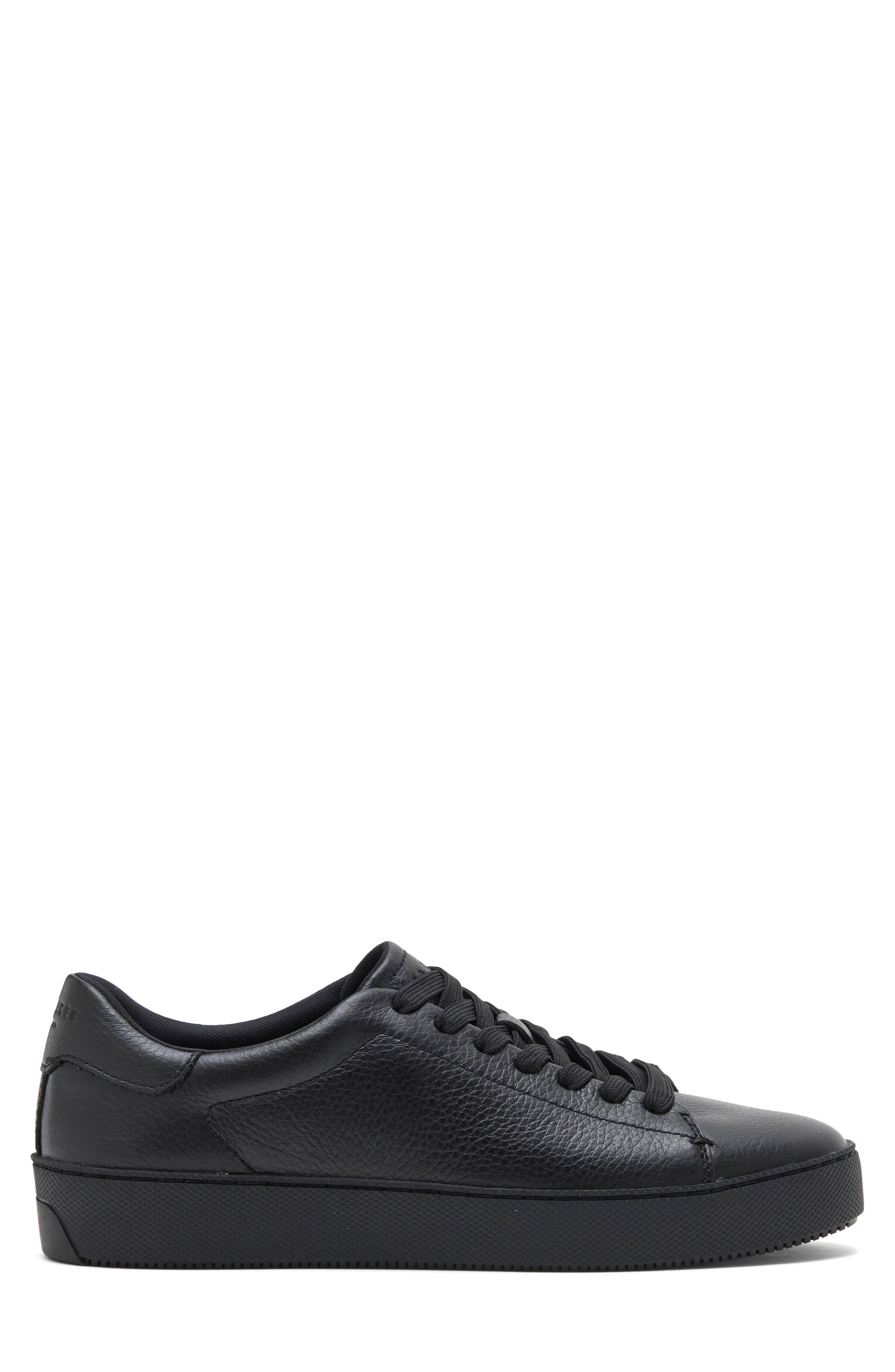 Dresden Leather Sneaker, Alternate, color, BLACK