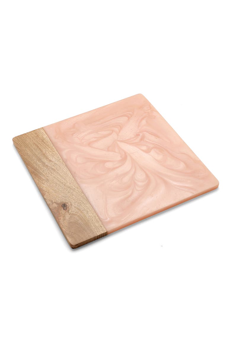 Resin & Wood Cheese Board, Main, color, PINK