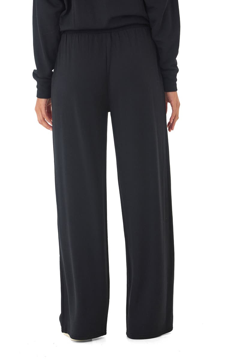 Threads 4 Thought Esmeralda Feather Wide Leg Pants, Alternate, color, Black