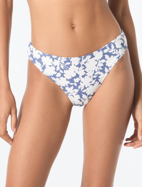 Monotone Floral Classic Bikini Bottom
