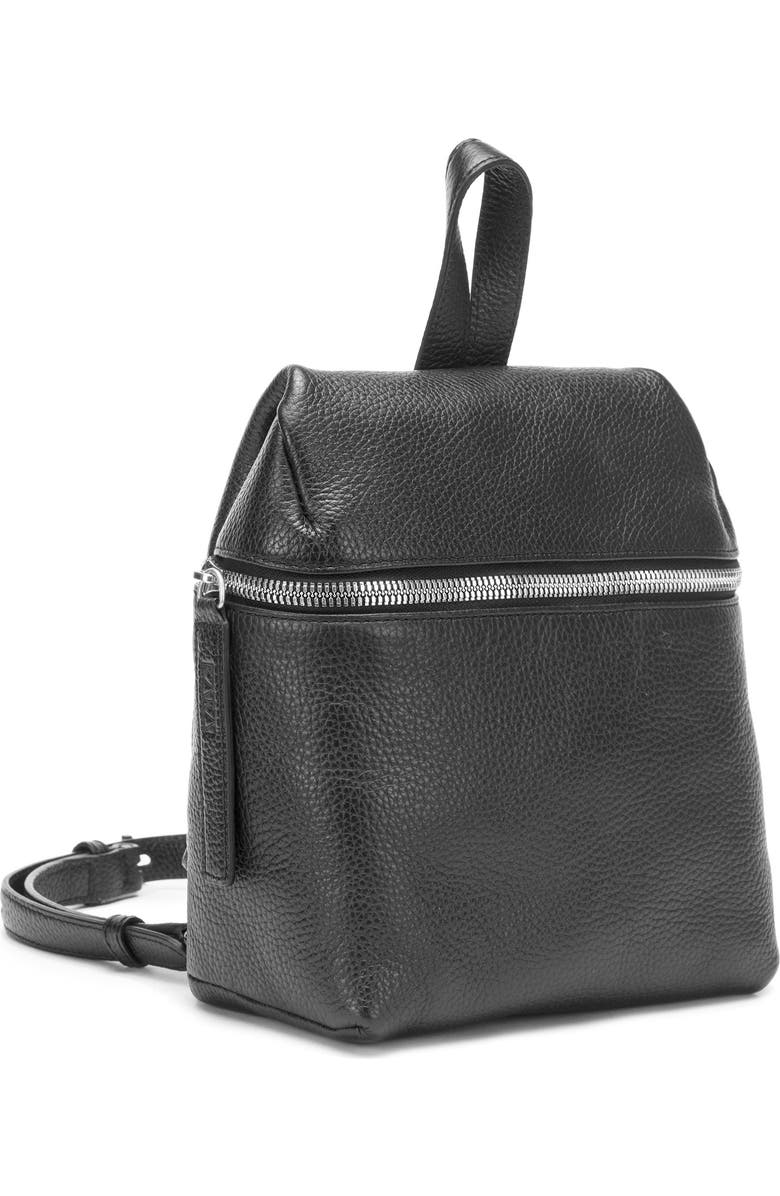 Kara Small Pebbled Leather Backpack, Alternate, color,