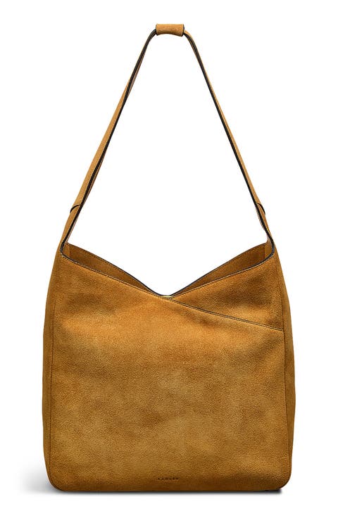 Alpha Road Suede Shoulder Bag