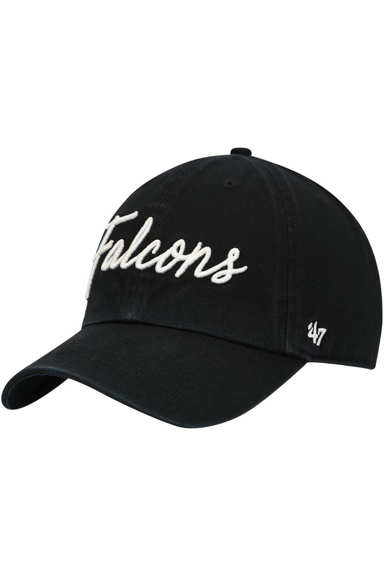 Women's '47 Black Atlanta Falcons Vocal Clean Up Adjustable Hat, Alternate, color, Black