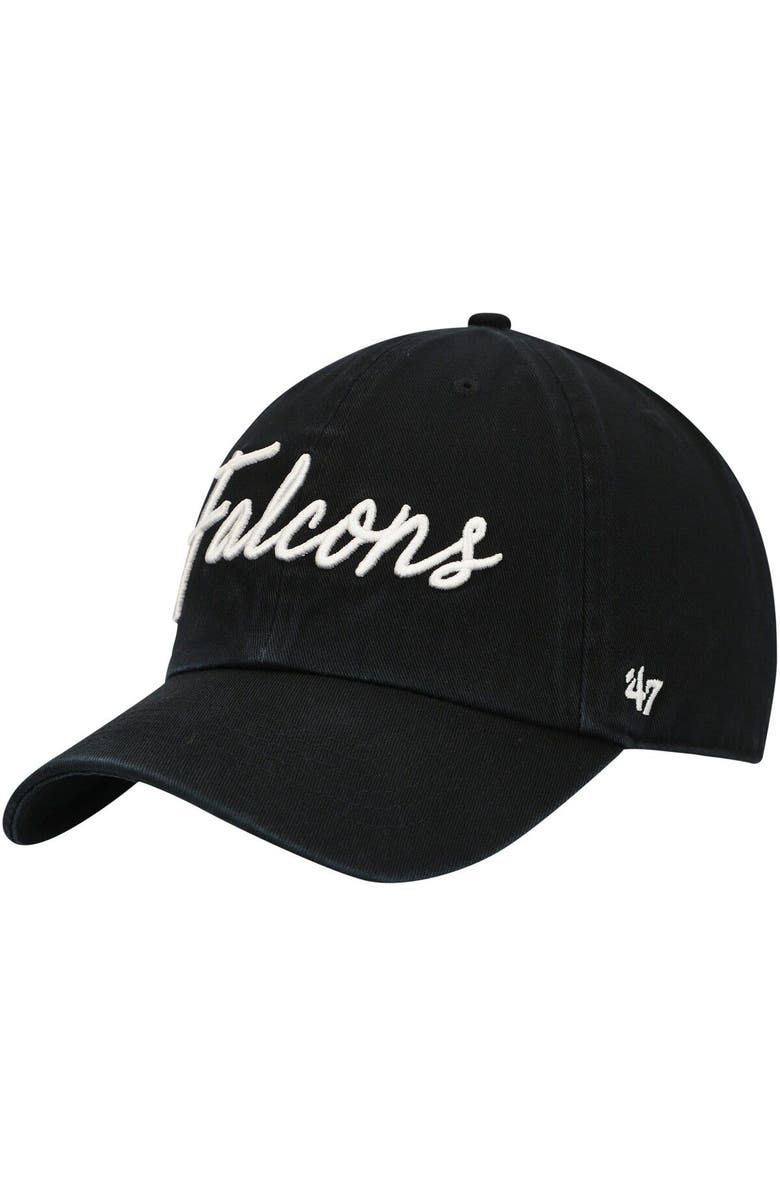 '47 Women's '47 Black Atlanta Falcons Vocal Clean Up Adjustable Hat, Alternate, color,