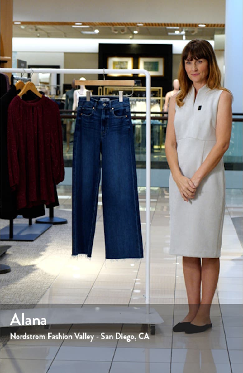 Anessa Raw Hem High Waist Ankle Wide Leg Jeans, sales video thumbnail