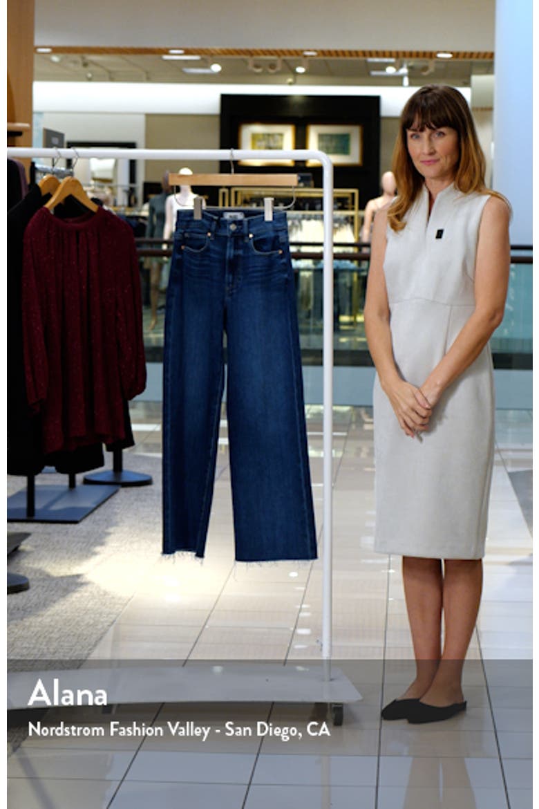Anessa Raw Hem High Waist Ankle Wide Leg Jeans video