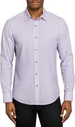 W.R.K Slim Fit Geometric Print Performance Button-Up Shirt
