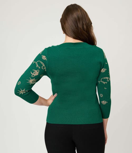 Unique Vintage Minou Sweater In Green