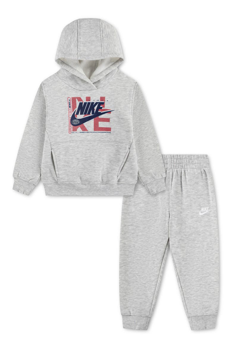 Kids' Pullover Hoodie & Pants Set, Main, color, GREY HEATHER