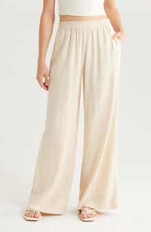 1.STATE Slub Palazzo Pants