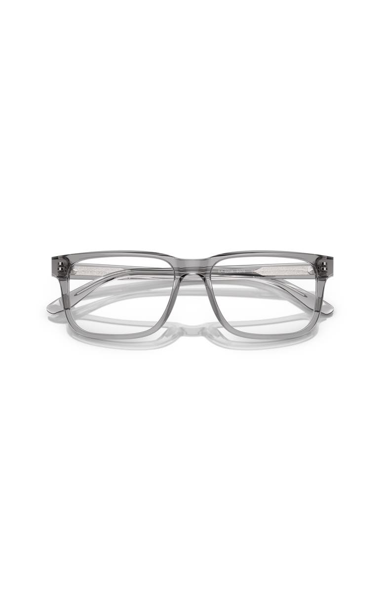 Emporio Armani 55mm Rectangle optical glasses, Alternate, color, Grey