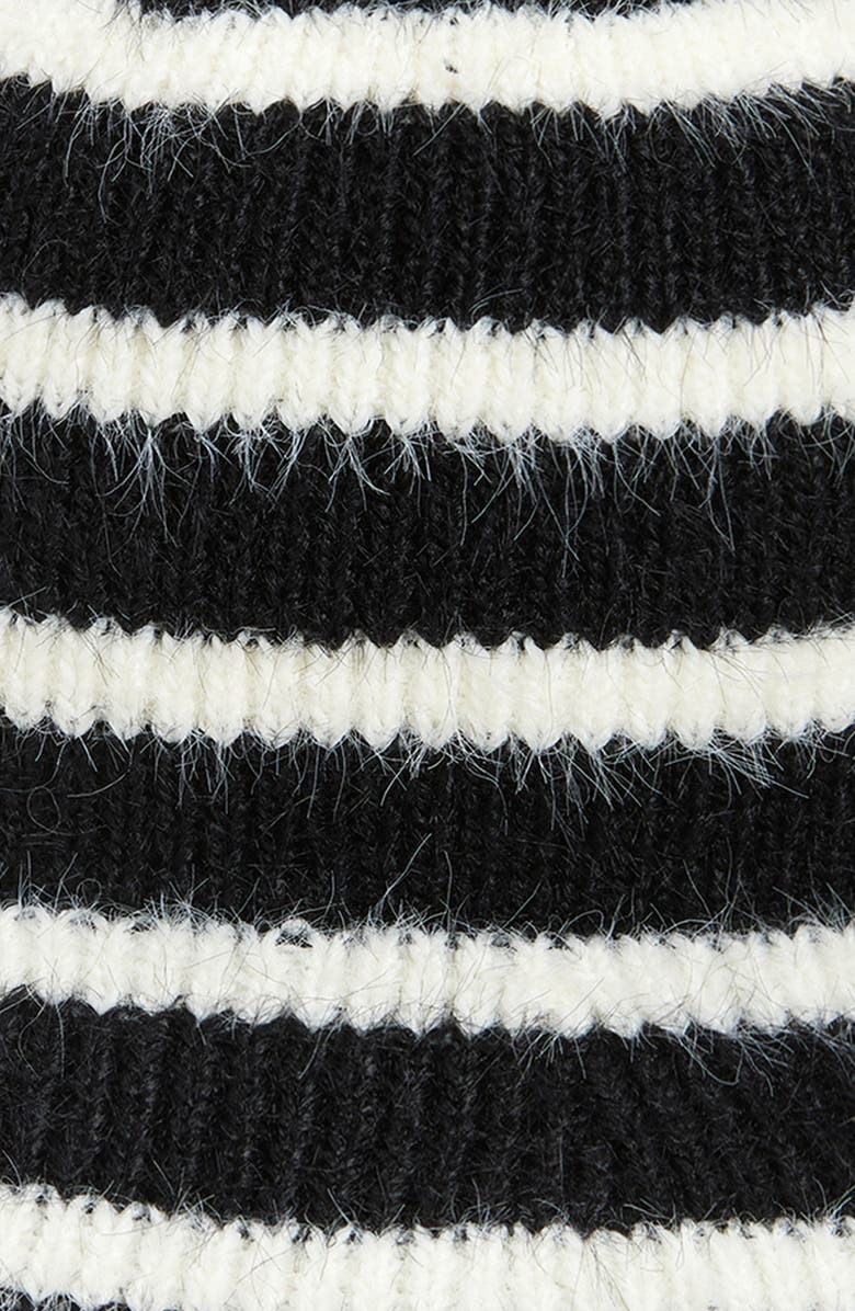 Tasha Mixed Stripe Bucket Hat, Alternate, color, Black Combo