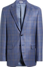 Peter Millar Flynn Classic Fit Plaid Wool Sport Coat
