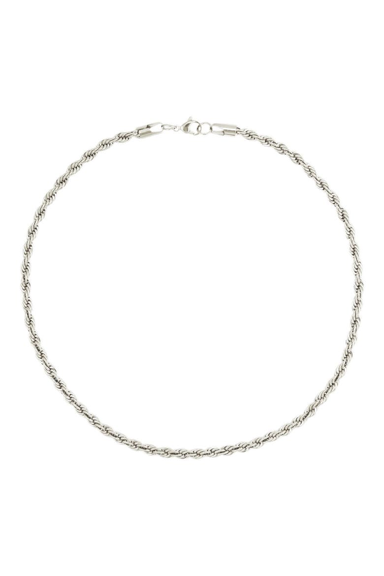 Twist Chain Necklace, Alternate, color, SILVER
