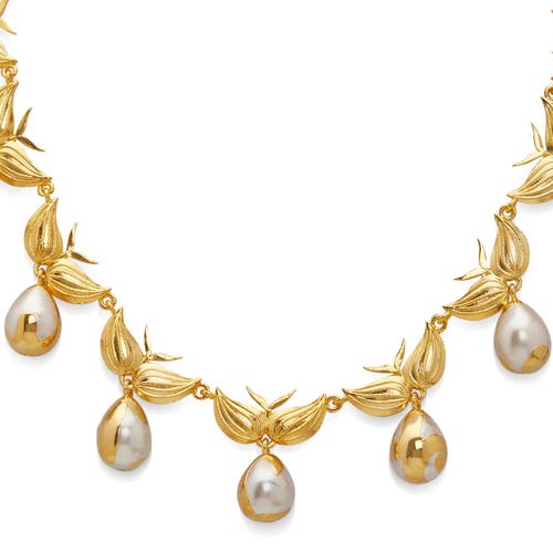 Dhwani Bansal Zooni Necklace In Gold Plated