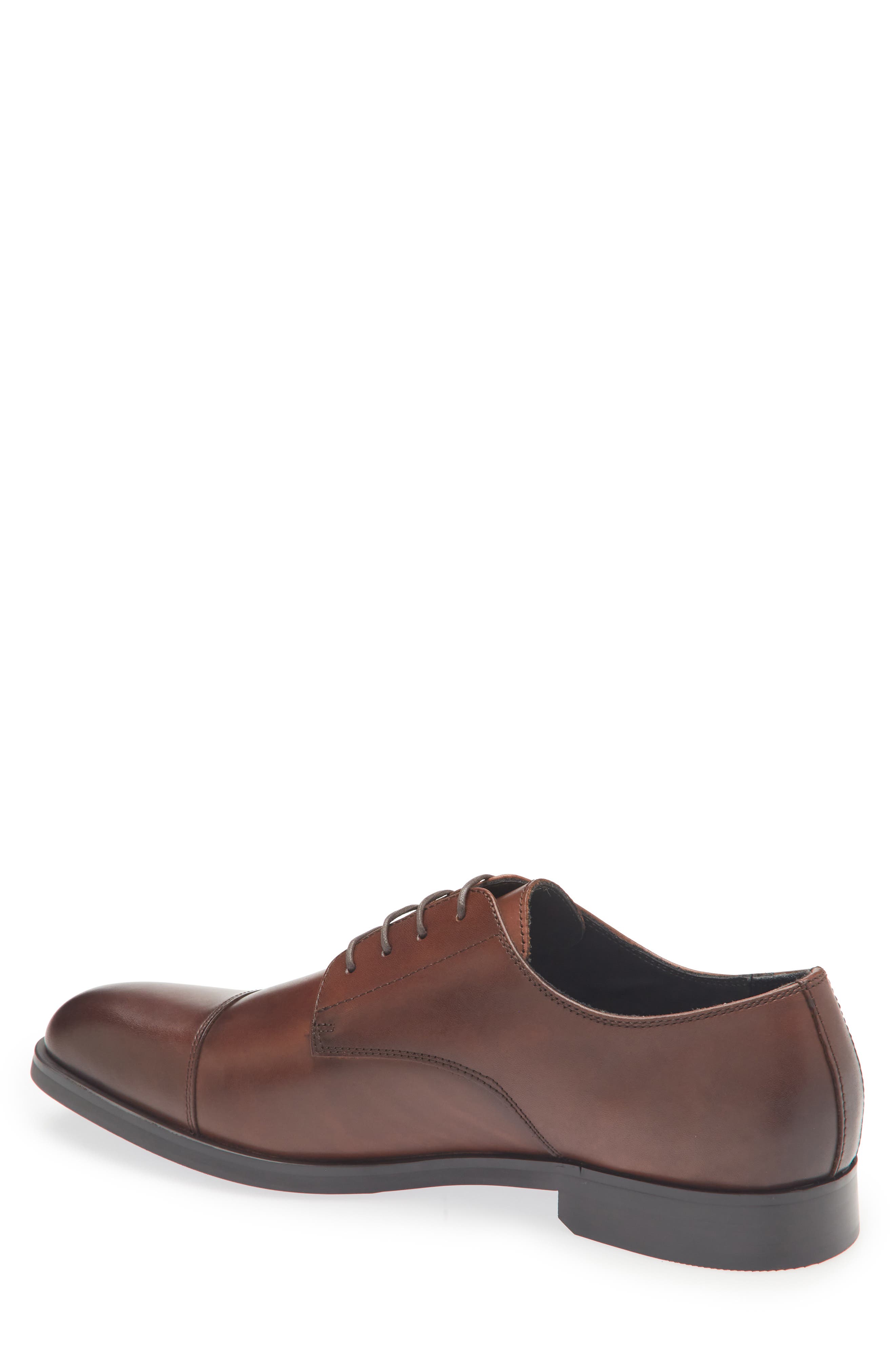 Nordstrom Elliott Cap Toe Lace-Up Derby, Alternate, color, Brown Sepia