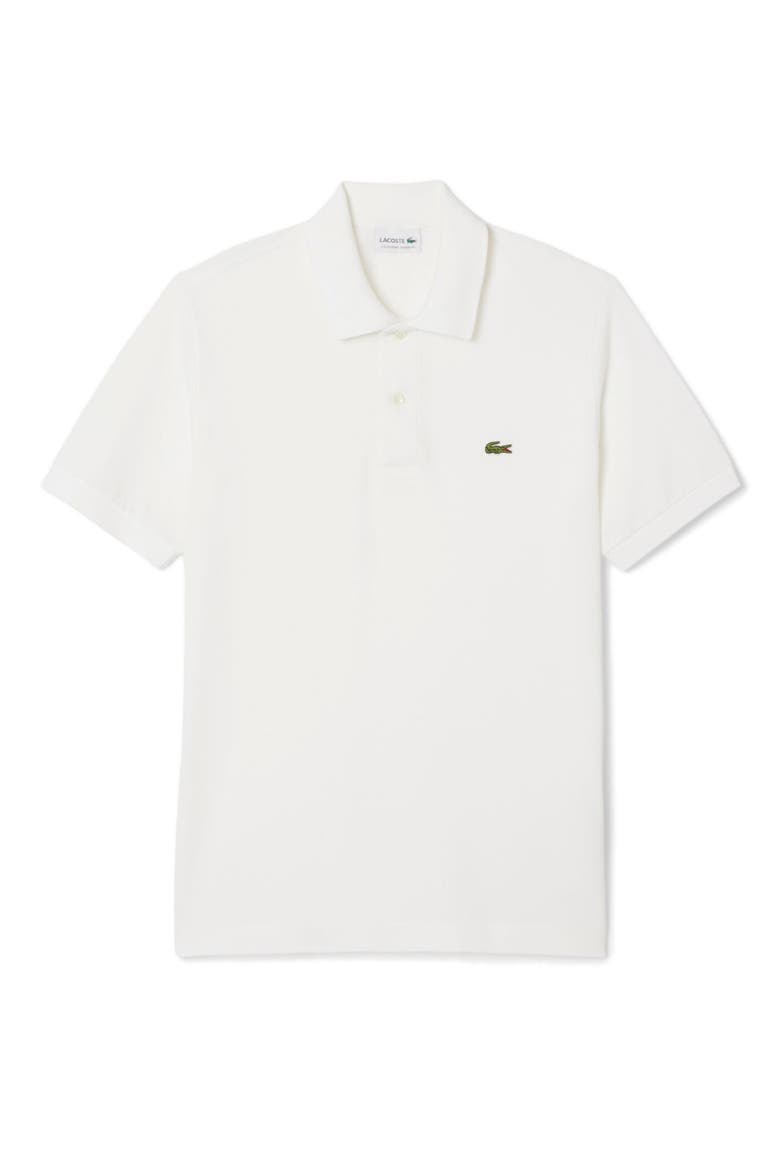 Essentials Classic Fit Cotton Blend Piqué Polo, Alternate, color, WHITE