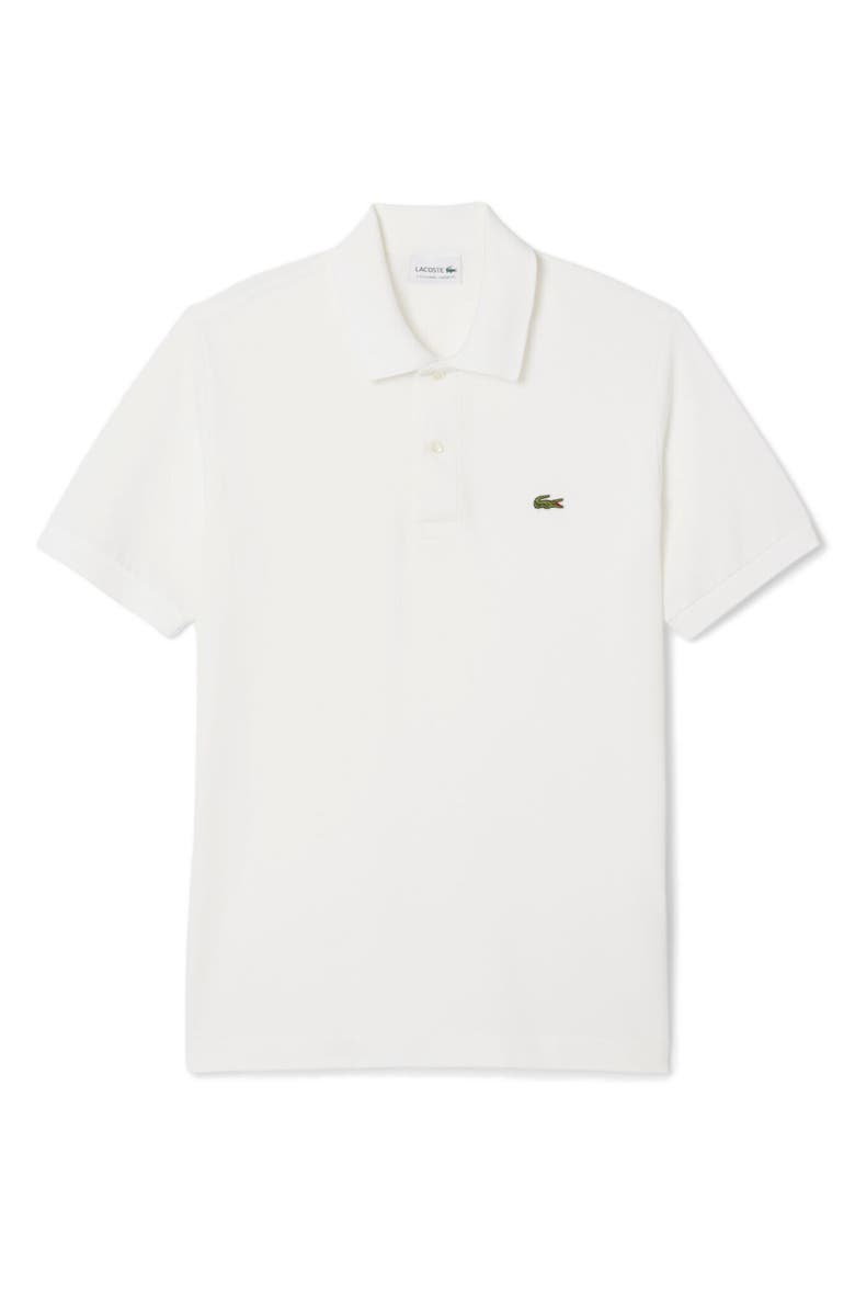 Lacoste Essentials Classic Fit Cotton Blend Piqué Polo, Alternate, color, White