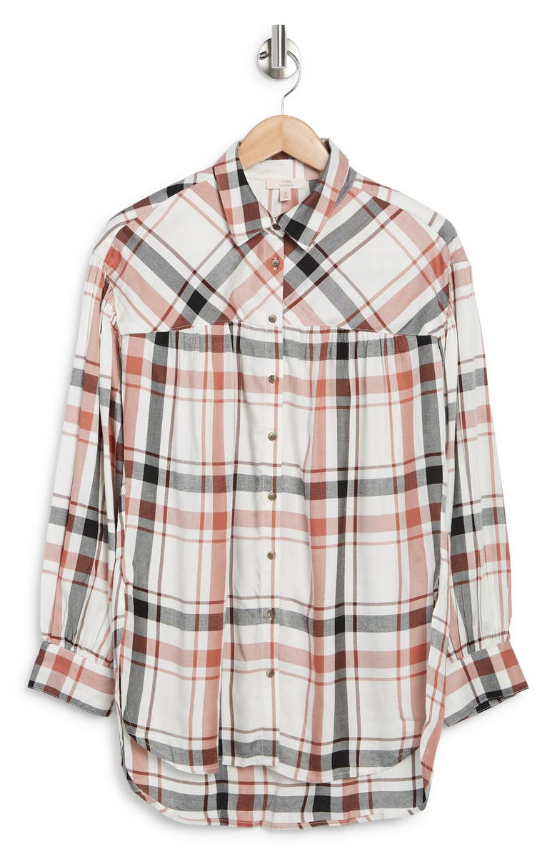 COMO VINTAGE Plaid Tunic Top, Alternate, color, 