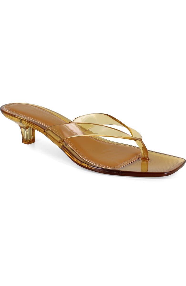 Christian Siriano Yash Kitten Heel Sandal, Main, color, Light Brown