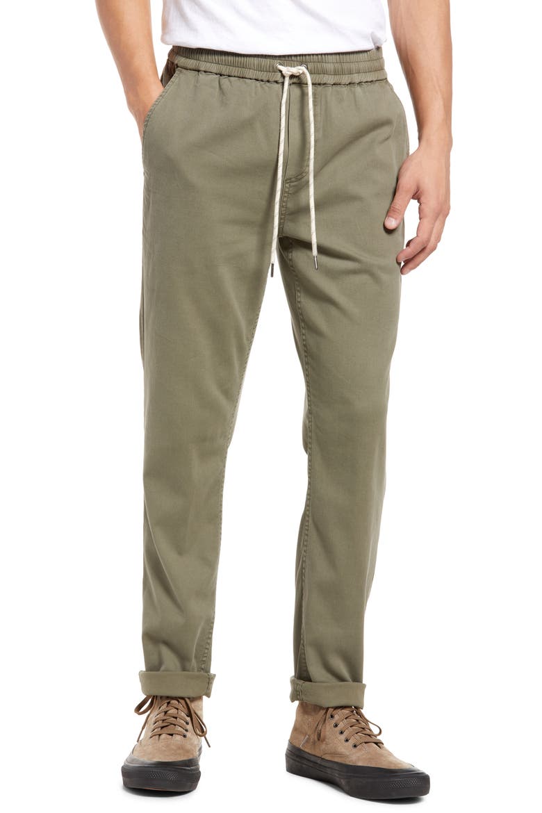 Essential Drawstring Pants, Main, color, DEEP OLIVE