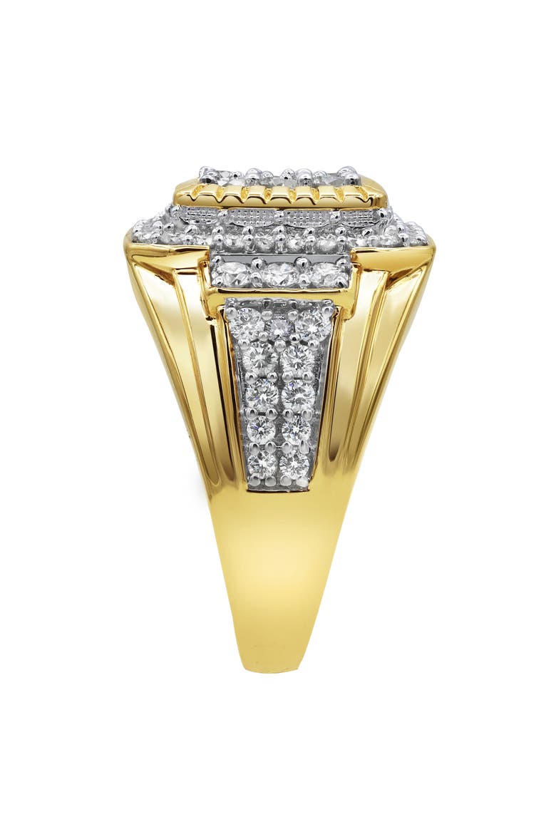 Bigg Boss 14K Yellow Gold Diamond Men Statement Ring - 2.04ct., Alternate, color, 14K Yellow Gold