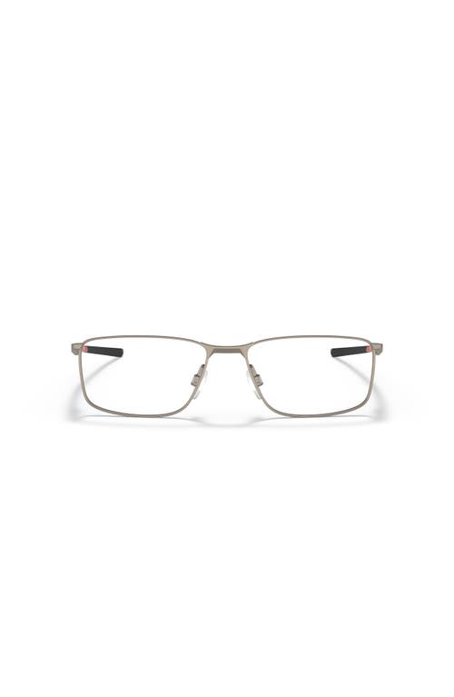 Oakley 55mm Rectangle Optical Glasses In Silver
