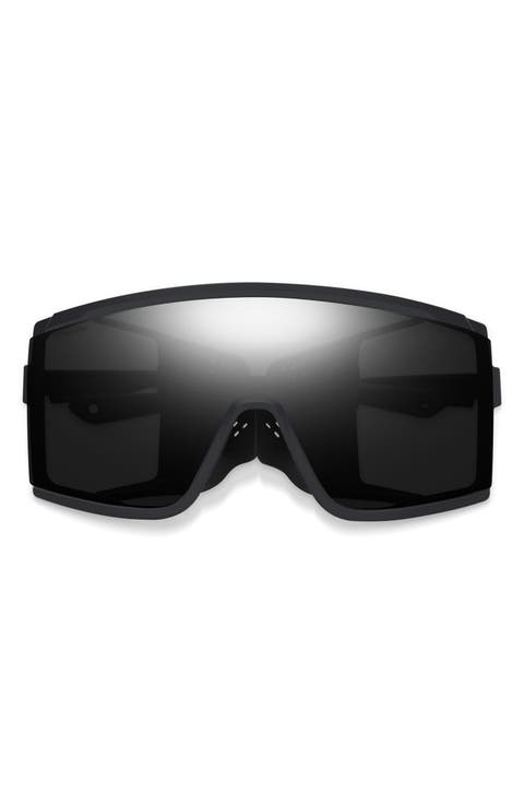 Pursuit 148mm ChromaPop™ Glacier Photochromic Polarized Shield Sunglasses