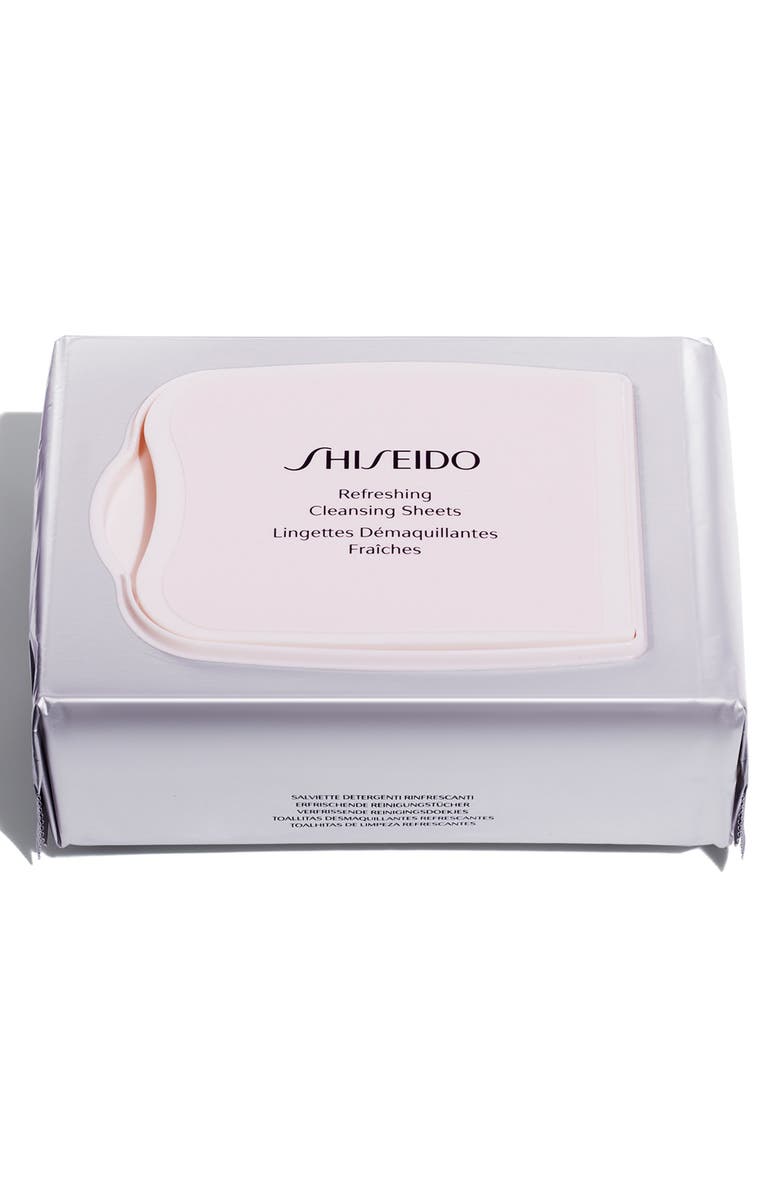 Shiseido Refreshing Cleansing Sheets, Main, color, 