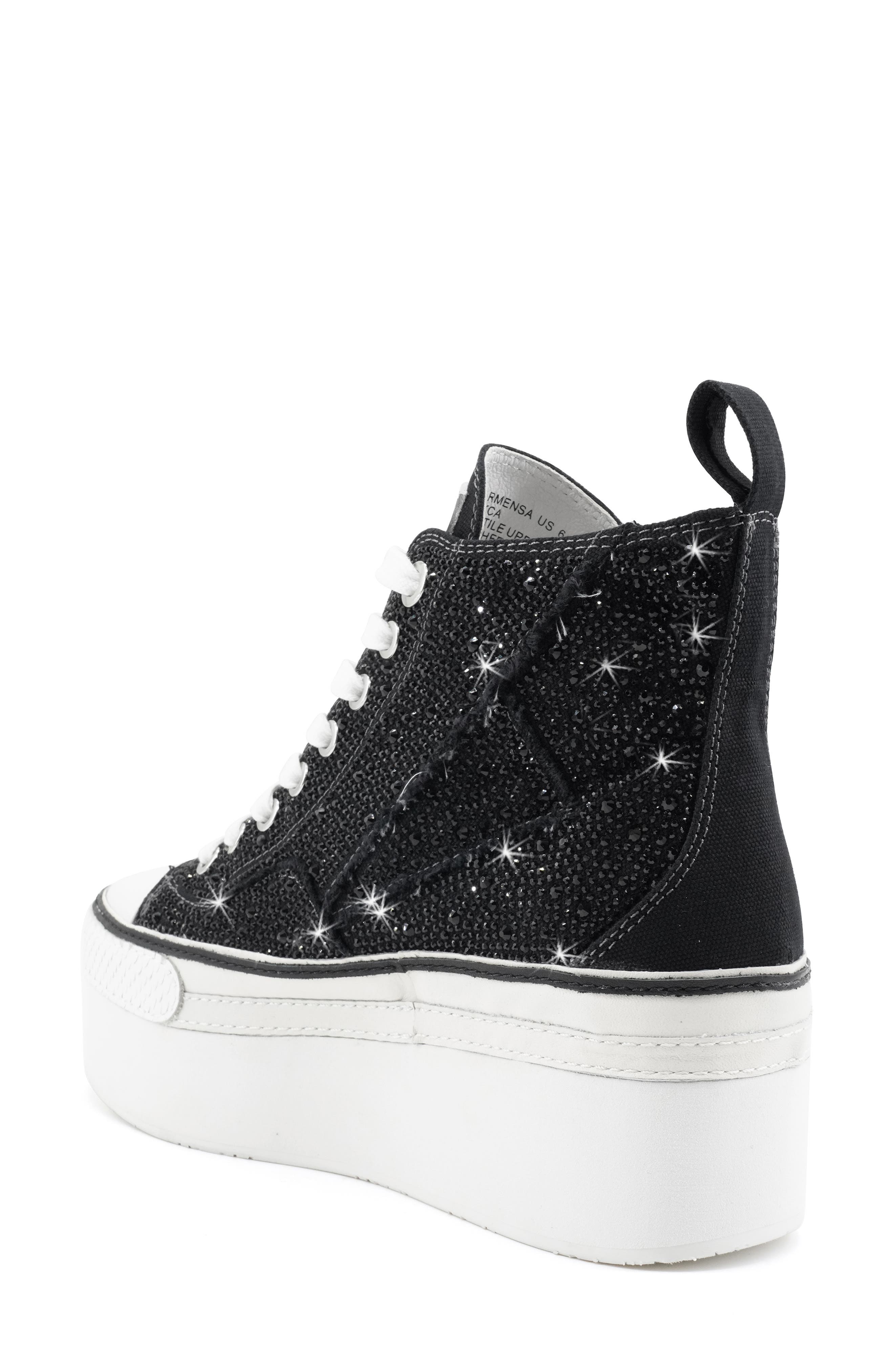 ZIGI Carmensa High Top Platform Sneaker, Alternate, color, Black