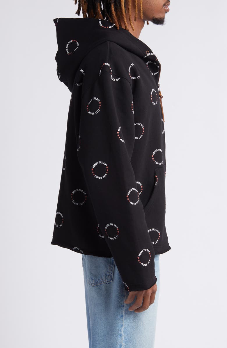 HONOR THE GIFT Front Zip Oversize Cotton Zip-Up Hoodie, Alternate, color,