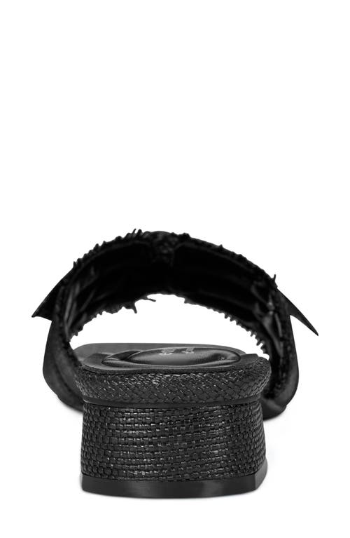 Easy Spirit Knotted Slide Sandal In Black