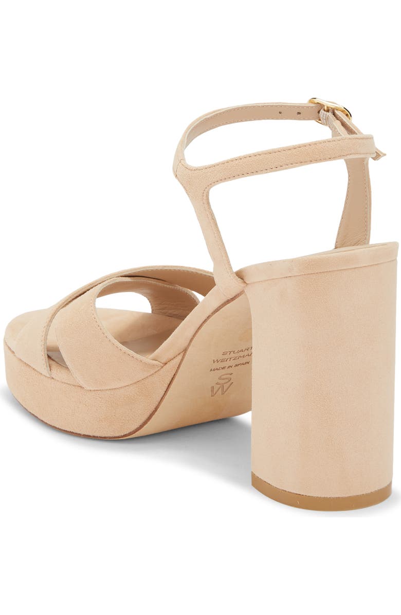 Stuart Weitzman Dayna Platform Sandal, Alternate, color, Adobe