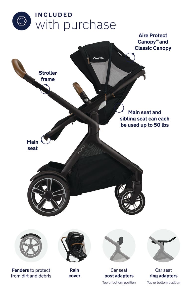 DEMI™ Grow Stroller, Alternate, color, CAVIAR