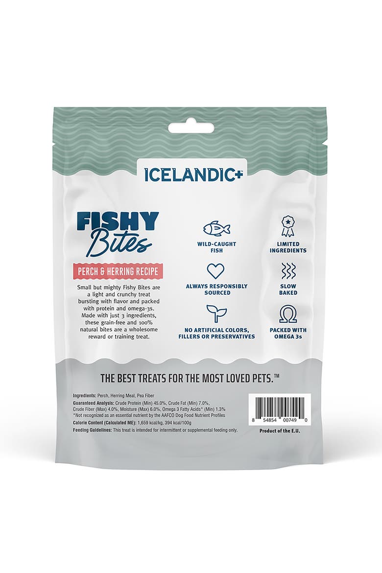 Fishy Bites Perch & Herring  2oz Dog Treats, Alternate, color, Multicolored