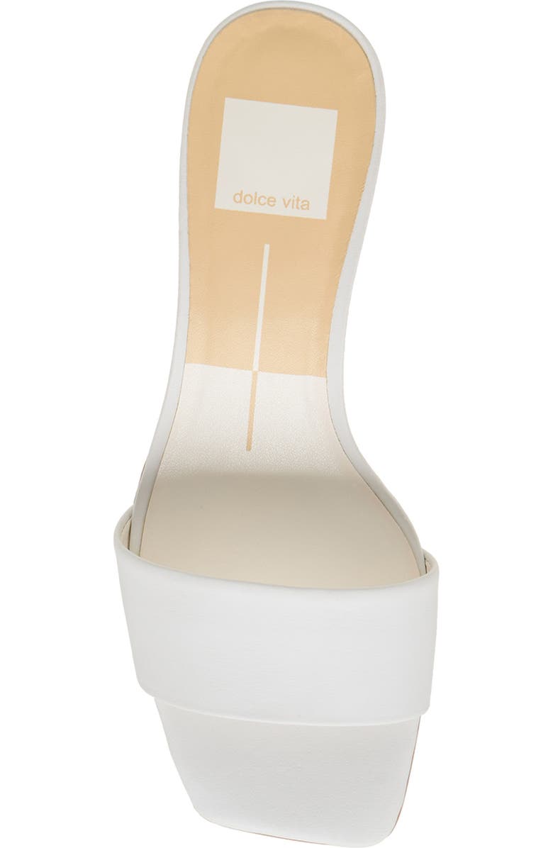 Dolce Vita Rexa Kitten Heel Slide Sandal, Alternate, color, True White Leather