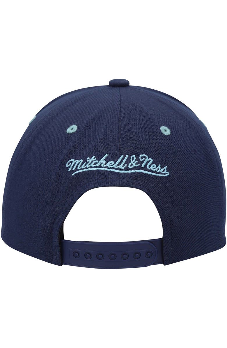 Mitchell & Ness Men's Mitchell & Ness Deep Sea Blue Seattle Kraken LOFI Pro Snapback Hat, Alternate, color, Blue