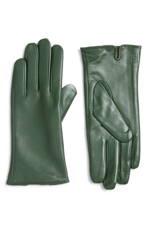 Sloane Vented Cuff Cashmere Lined Leather Gloves