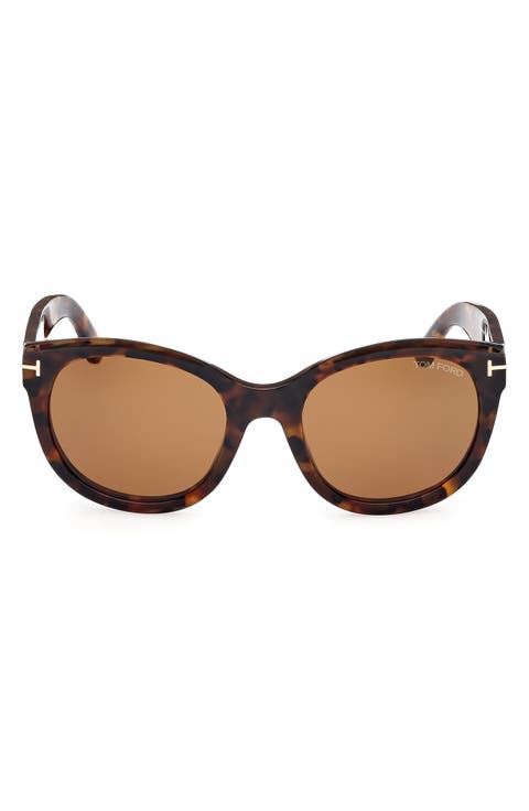 Tamara 54mm Round Sunglasses