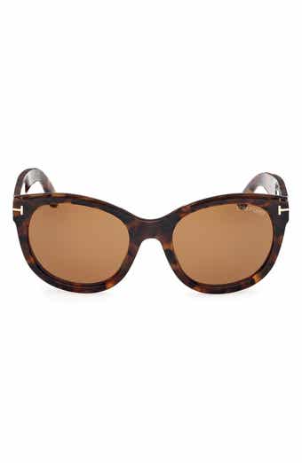 TOM FORD Tamara 54mm Round Sunglasses