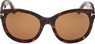 TOM FORD Tamara 54mm Round Sunglasses
