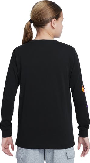 Kids' Sportswear Air Long Sleeve Cotton Graphic T-Shirt