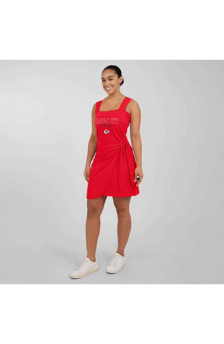 WEAR by Erin Andrews Women's WEAR by Erin Andrews  Red Kansas City Chiefs Wrap Dress, Alternate, color, Red