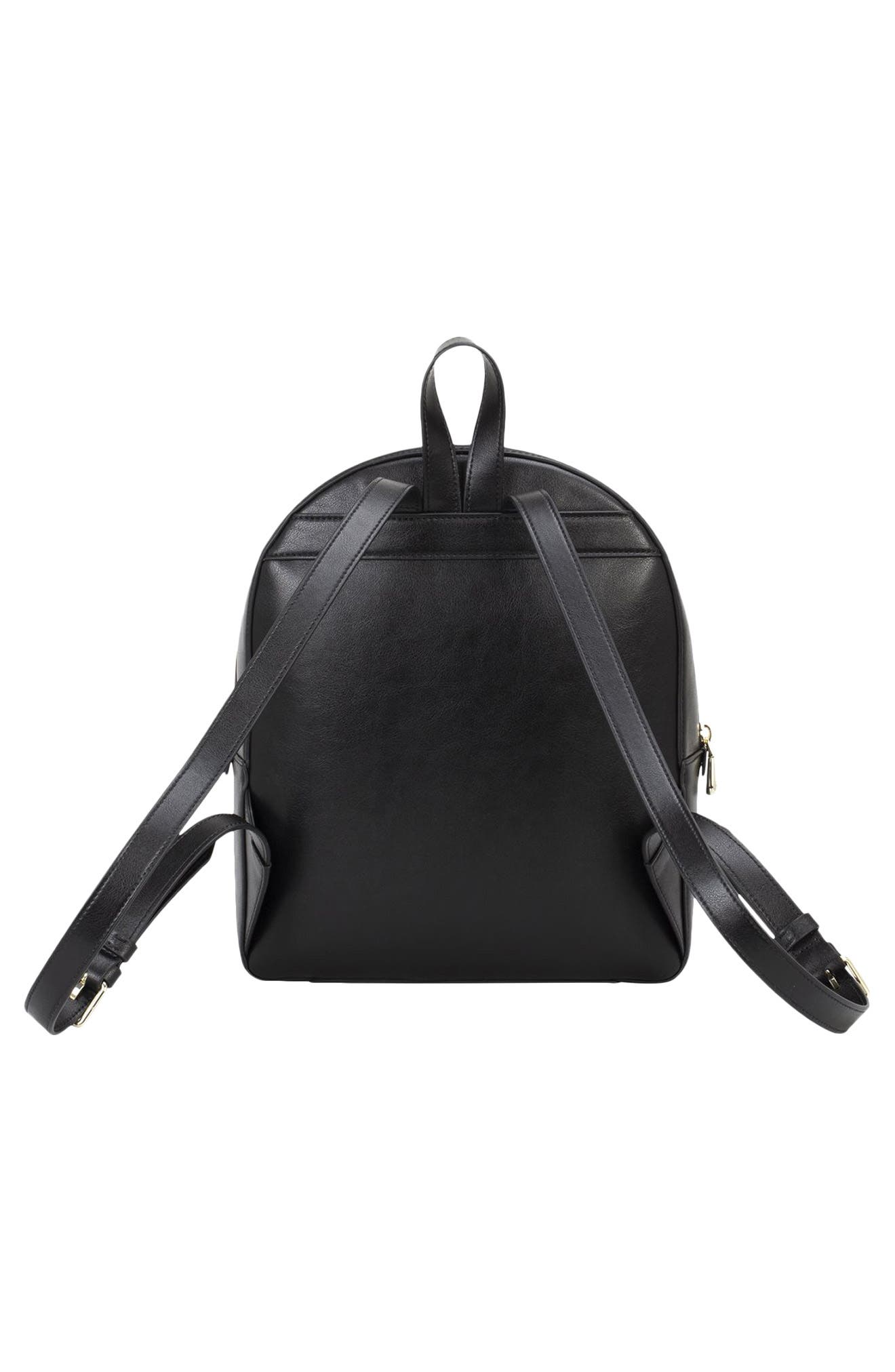 HUGO Numah Bonded Leather Backpack, Alternate, color, Black