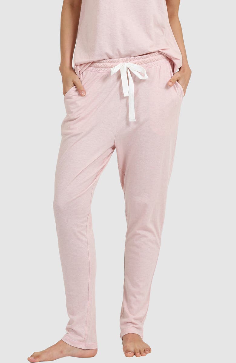 Papinelle Jada Organic Cotton Pajama Pants, Alternate, color, Pink