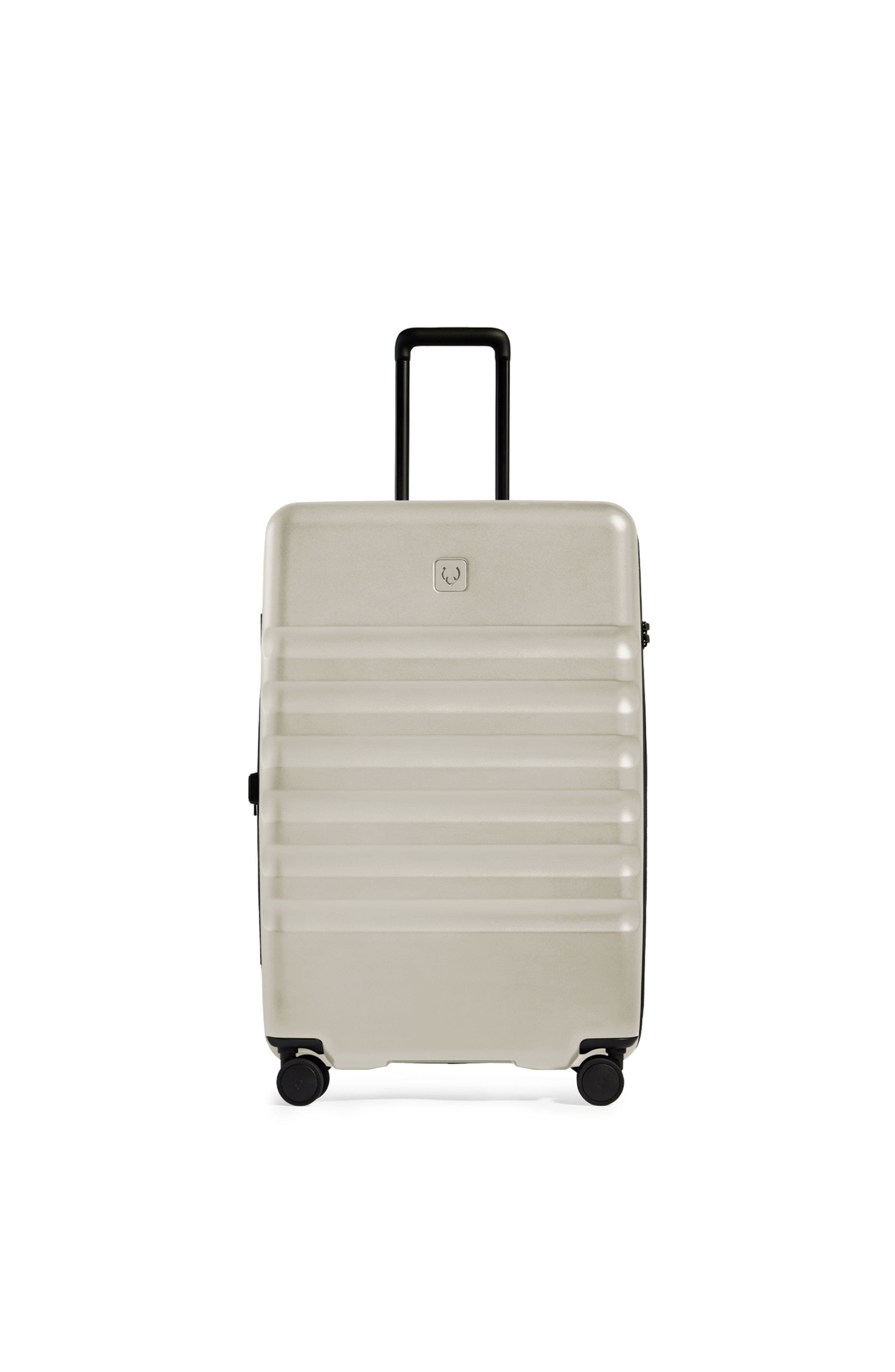 ANTLER Icon Stripe Large Suitcase, Alternate, color, Taupe