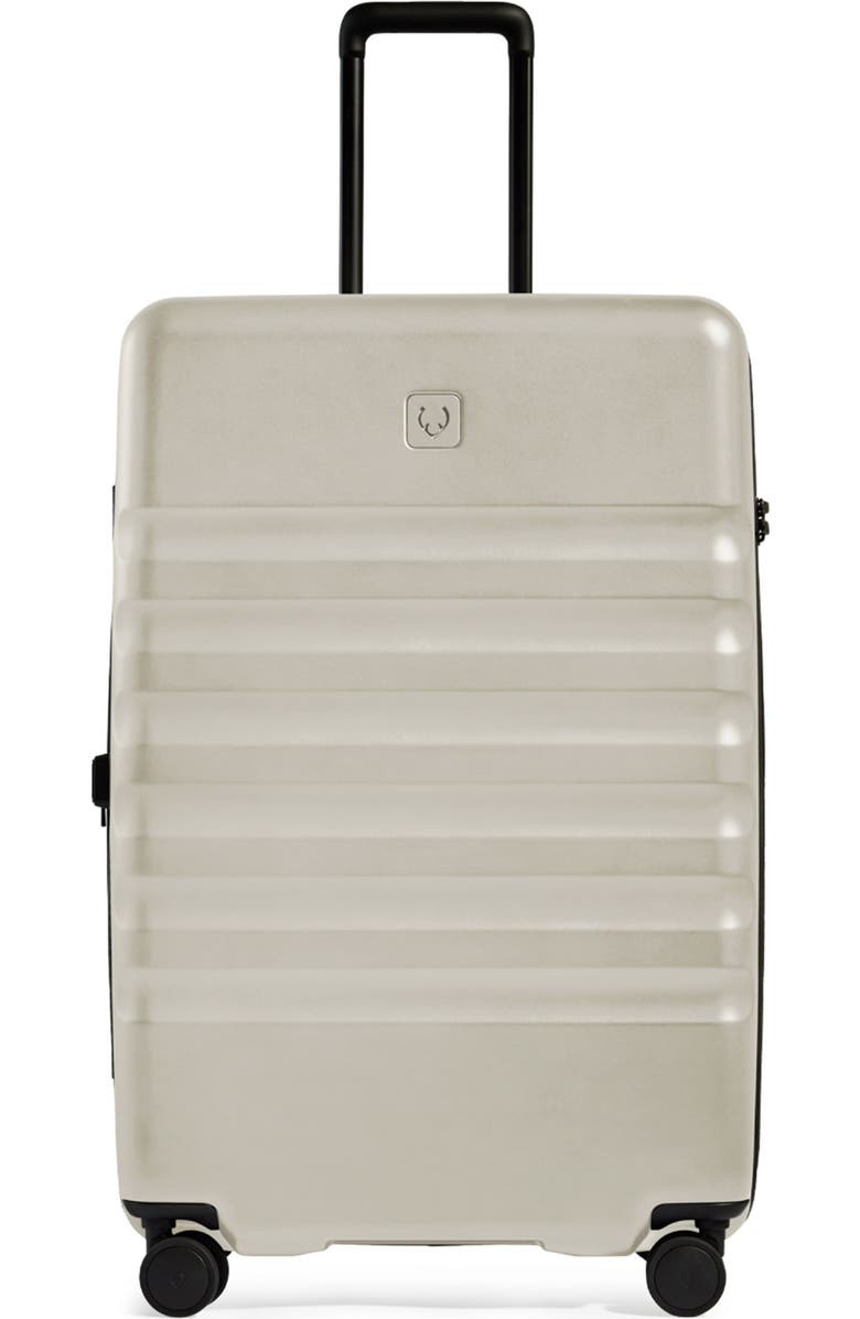 ANTLER Icon Stripe Large Suitcase, Alternate, color, Taupe