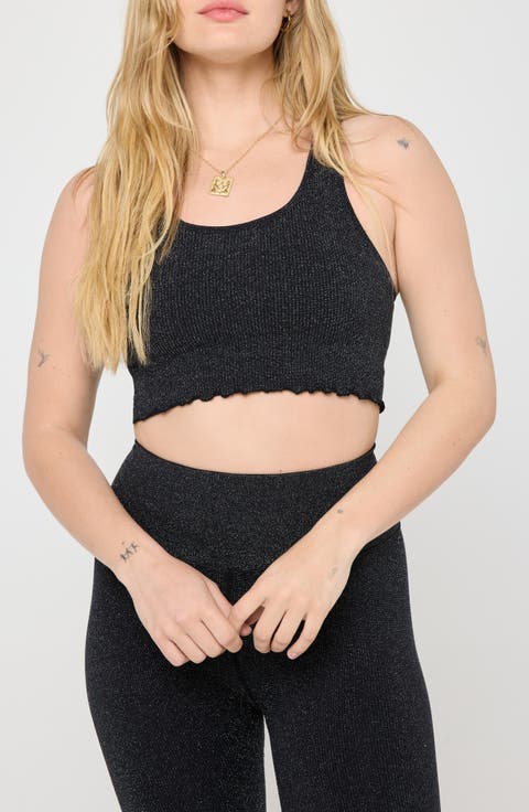 Amor Shimmer Crop Tank