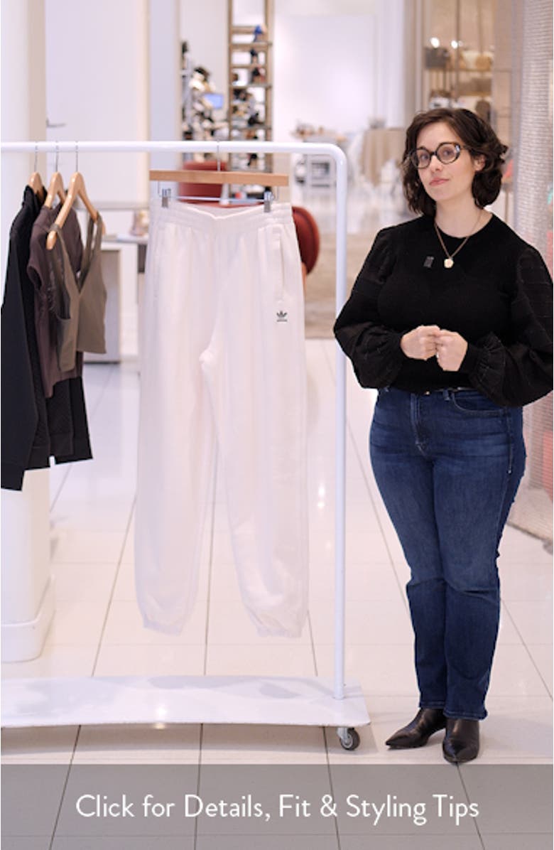 Essentials Trefoil Lifestyle Fleece Sweatpants, sales video thumbnail